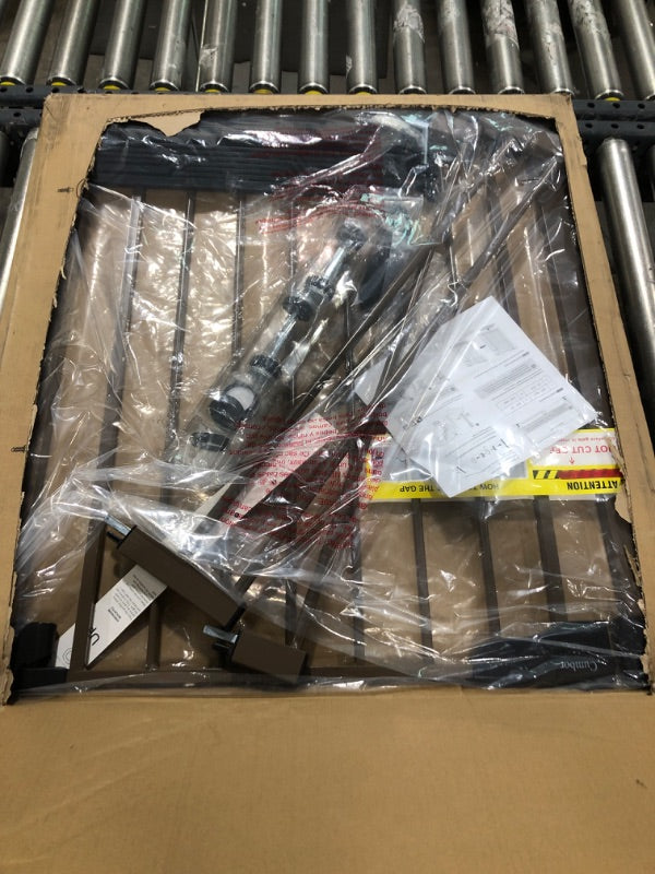 Cumbor 75-103 cm Baby Gate for Stairs, Mom's Choice Awards(Brown)