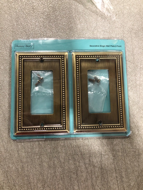 Henne Bery Sunken Pearls Decorative Wall Plate Switch Plate Outlet Cover