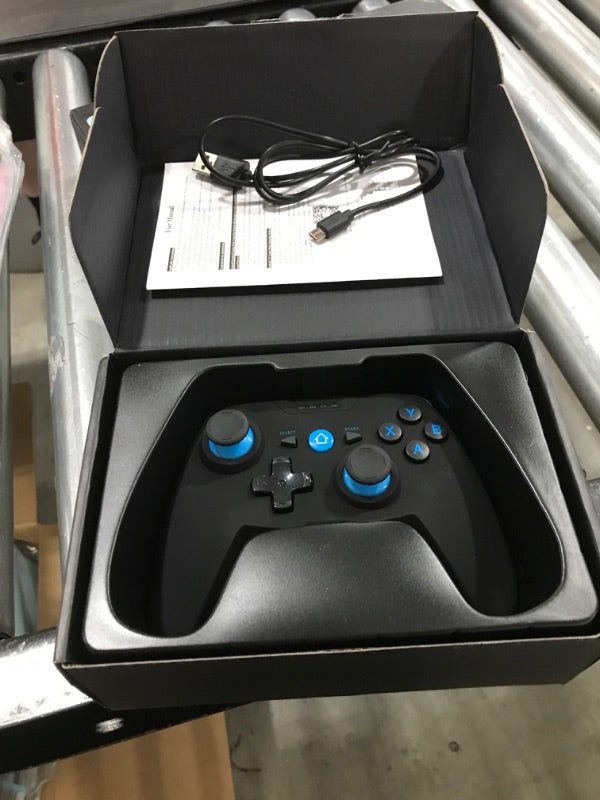 STOGA Wireless Game Controller for iPhone, Android, iPad, Mobile, PC, Tablet, Switch/Apple Arcade Mfi Games/TV/Steam, Shark Skin Bluetooth Pro Gaming Controller with Phone Clip, with 6-Axis Gyro/Dual