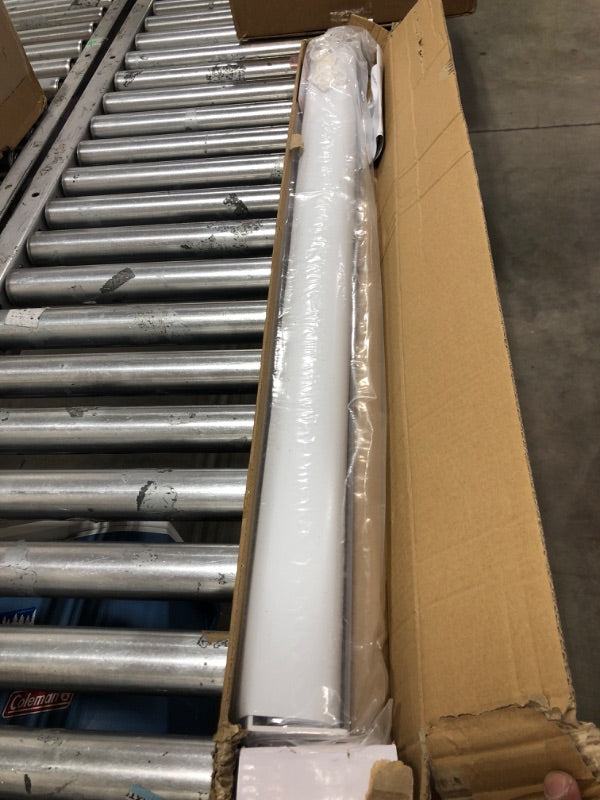 ستائر دوارة معتمة من KCO للنوافذ مع غطاء للسقف، عرض 93.98 سم × طول 182.88 سم، لون أبيض