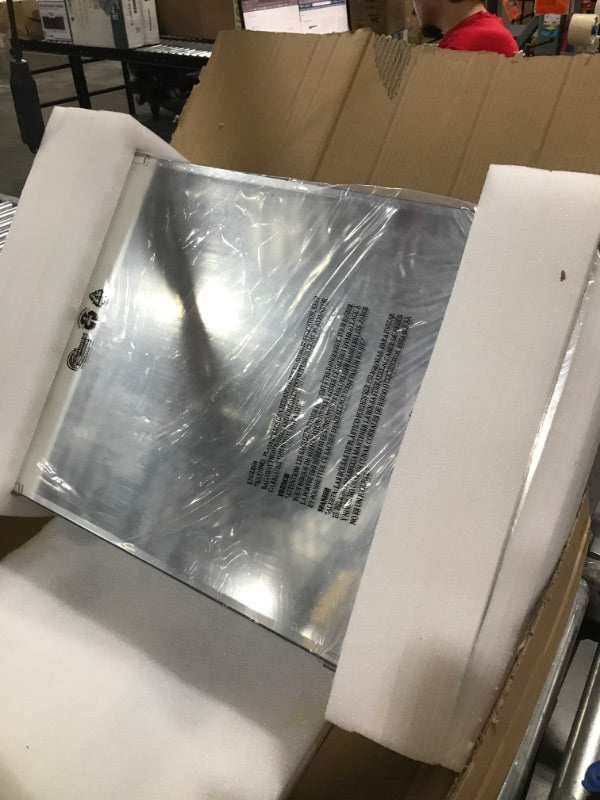 AGDULL Vintage-Style Bathroom Wood Wall Cabinet with Black Metal Frame, Black, 51 x 76 cm