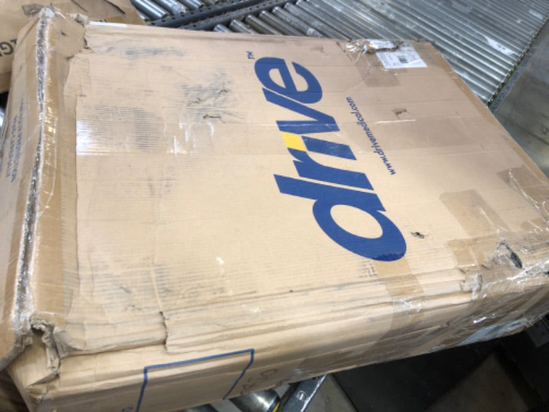 Drive Medical Wheel Rollator Walker With Seat, Steel Rolling Walker, Blue-2