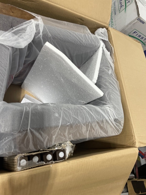 Christopher Knight Home Dimitri Fabric with Walnut Finish Dining Chairs, 2-Pcs Set, Dark Grey