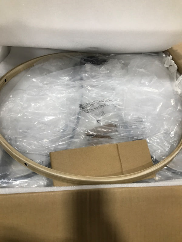 ثريات Wellmet الريفية للمدخل، ثريا شموع ريفية حديثة بخمسة مصابيح على شكل عجلة عربة