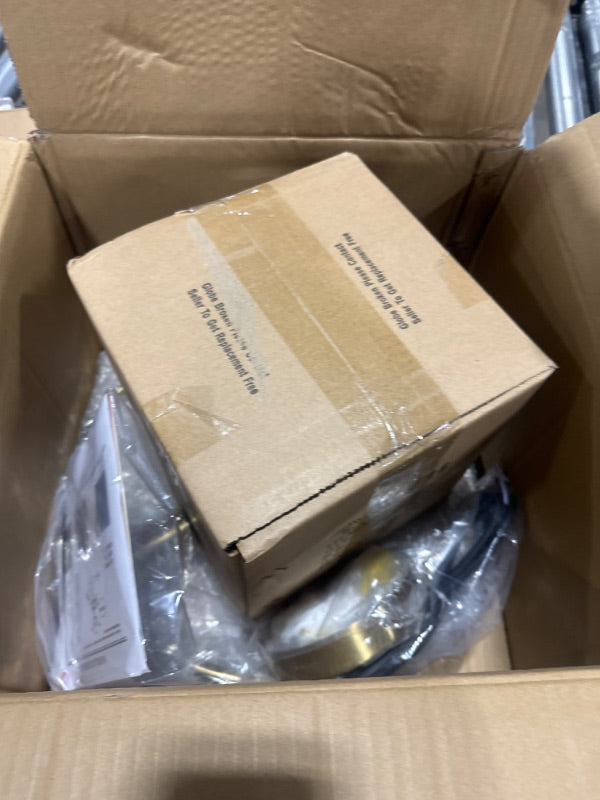 KCO Mid Century Modern Large Globe Pendant Light Fixture 1-Light Brushed Brass Gold