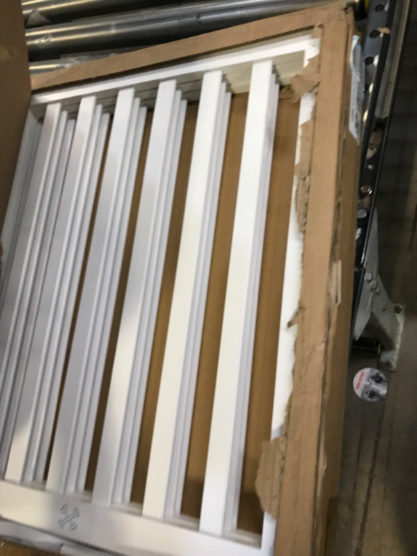 بوابة خشبية للكلاب، بوابة مستقلة للحيوانات الأليفة، سياج قابل للطي للكلاب، 3 ألواح، ارتفاع 60 سم، أبيض