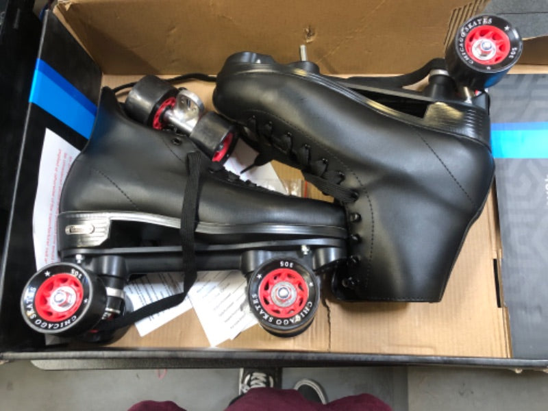 Size: 43 - Chicago CRS305 Men Rink Skates Black Size 10 (EUR 43) 60mm Indoor Outdoor Wheels
