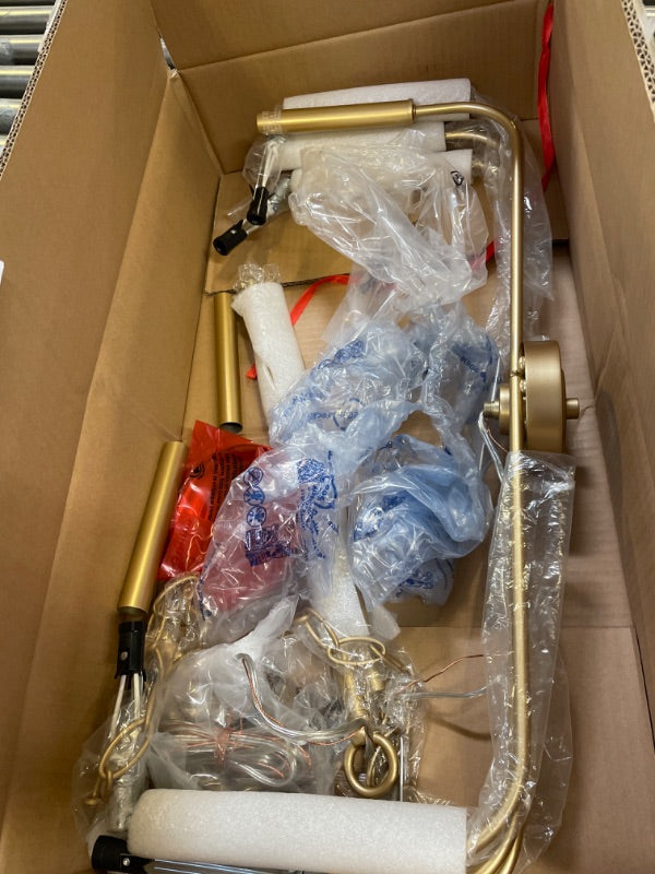 ثريا ETONIMERR الذهبية، مصابيح معلقة في السقف، ثريا ريفية حديثة لغرفة الطعام، مصباح معلق ذهبي على شكل شمعة لجزيرة المطبخ أو غرفة المعيشة أو الردهة أو غرفة النوم