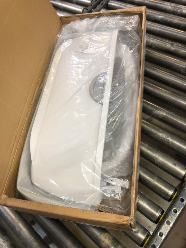 حوض استحمام قابل للطي للأطفال مع مقياس حرارة ومخرج تصريف، مناسب للأطفال من عمر 0 إلى 5 سنوات وحتى الأطفال الصغار (رمادي)