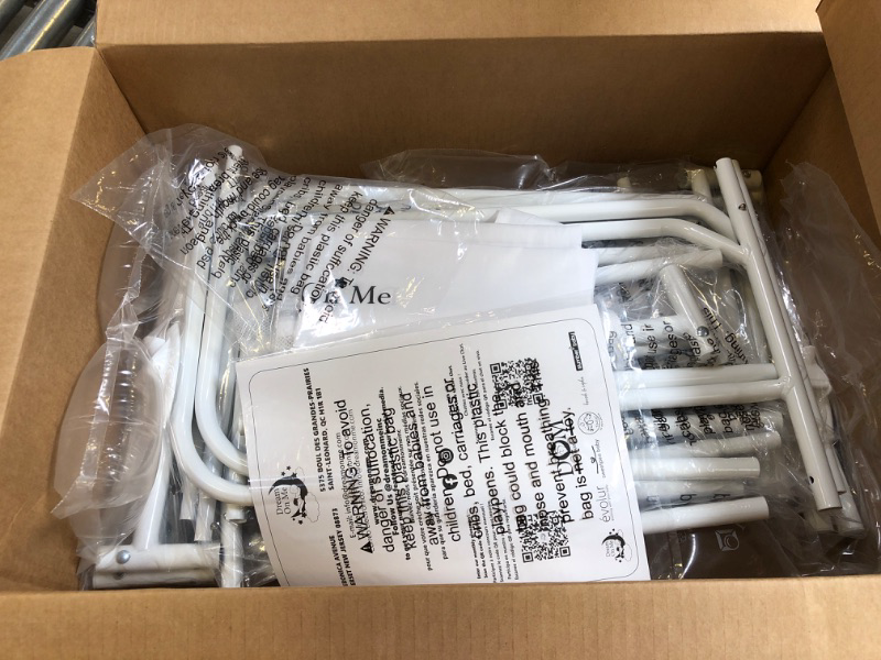 درابزين سرير شبكي خفيف الوزن قابل للتعديل وآمن مع نسيج شبكي قابل للتهوية باللون الأسود - 33 قدمًا طولًا و14 بوصة عرضًا و23 بوصة ارتفاعًا