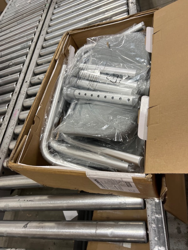 كرسي استحمام ميدلاين مع مسند، كرسي استحمام لكبار السن، أرجل قابلة لتعديل الارتفاع، تركيب بدون أدوات، مقعد استحمام مع أقدام مزودة بأكواب شفط، رمادي