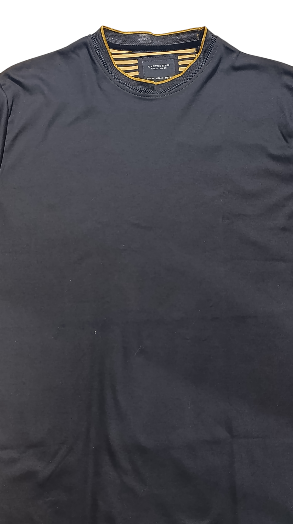 Man Ricky Singh Men’s Black Round Neck Half-Sleeve T-Shirt