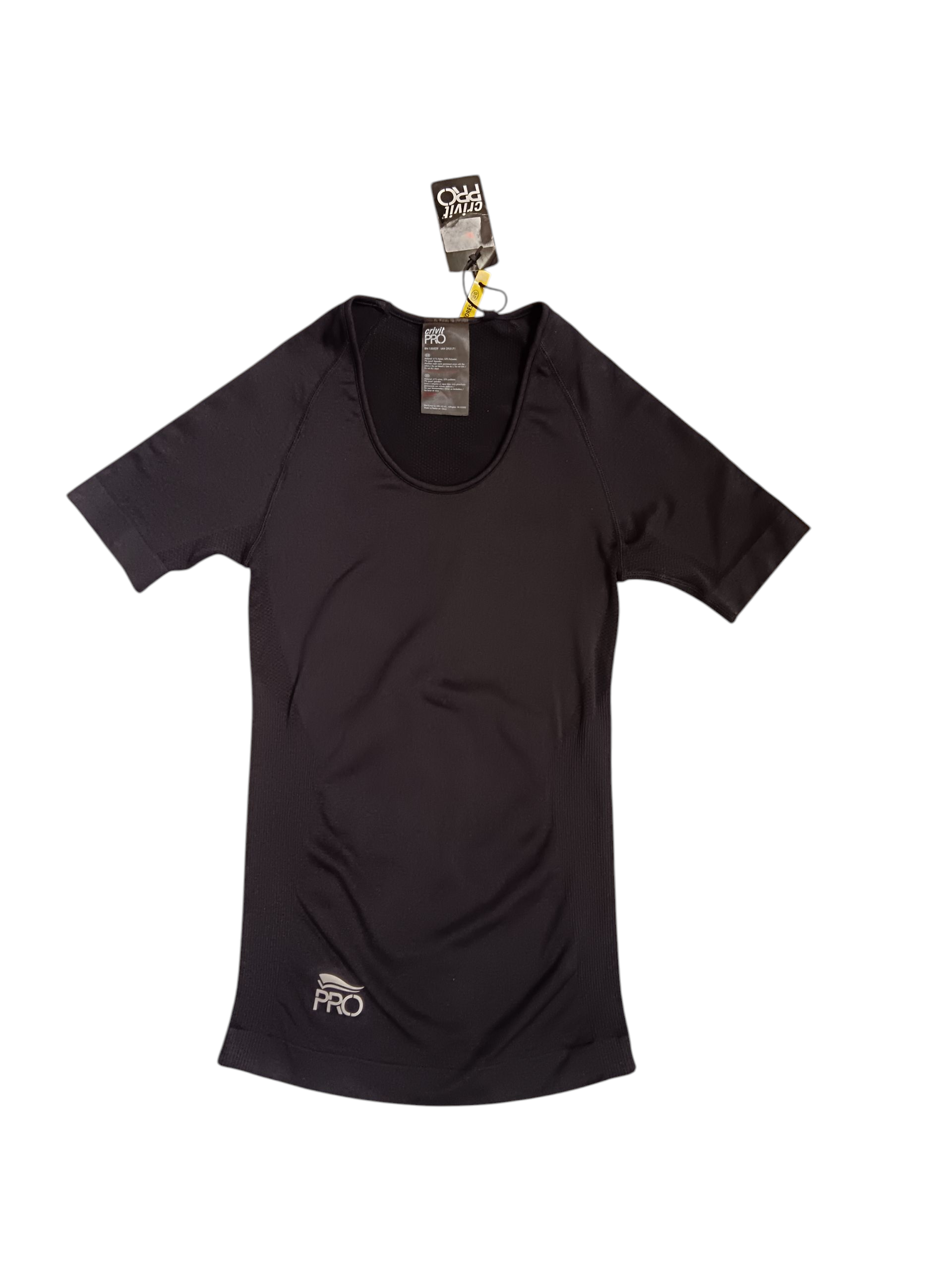Crivit pro Half sleeve T-shirt the color is black