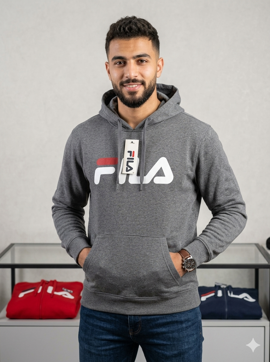 Product Name: FILA Men’s Classic Big Logo Pullover Hoodie