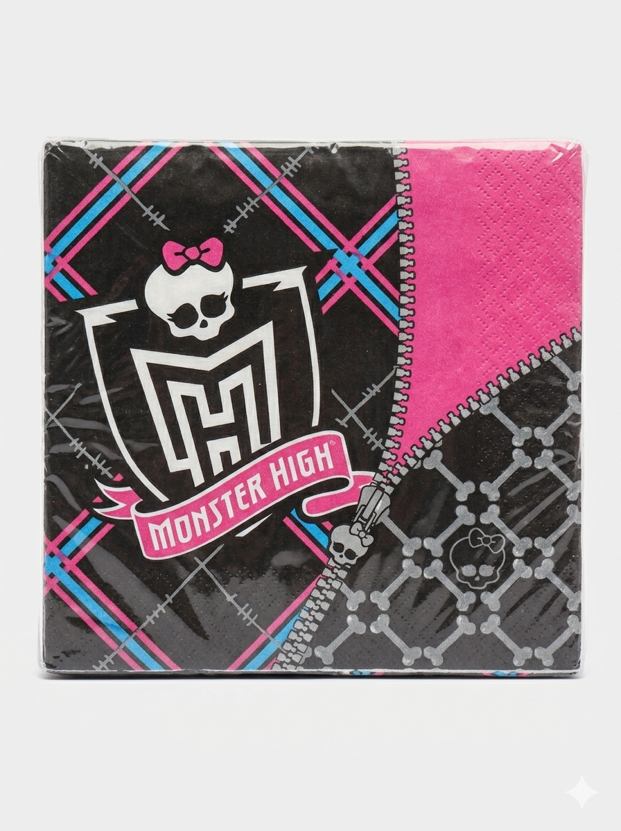 amscan Monster High Luncheon Napkins - Paper Napkins 16Pcs