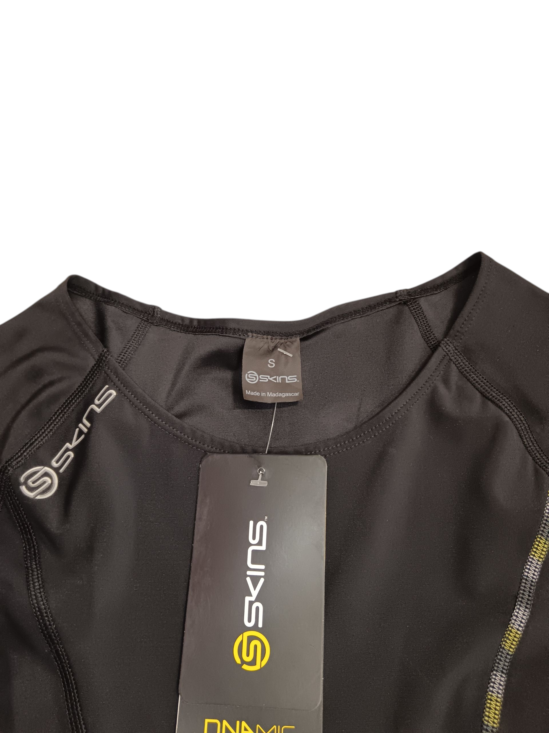 Skins Half sleeve T-shirt the color is black