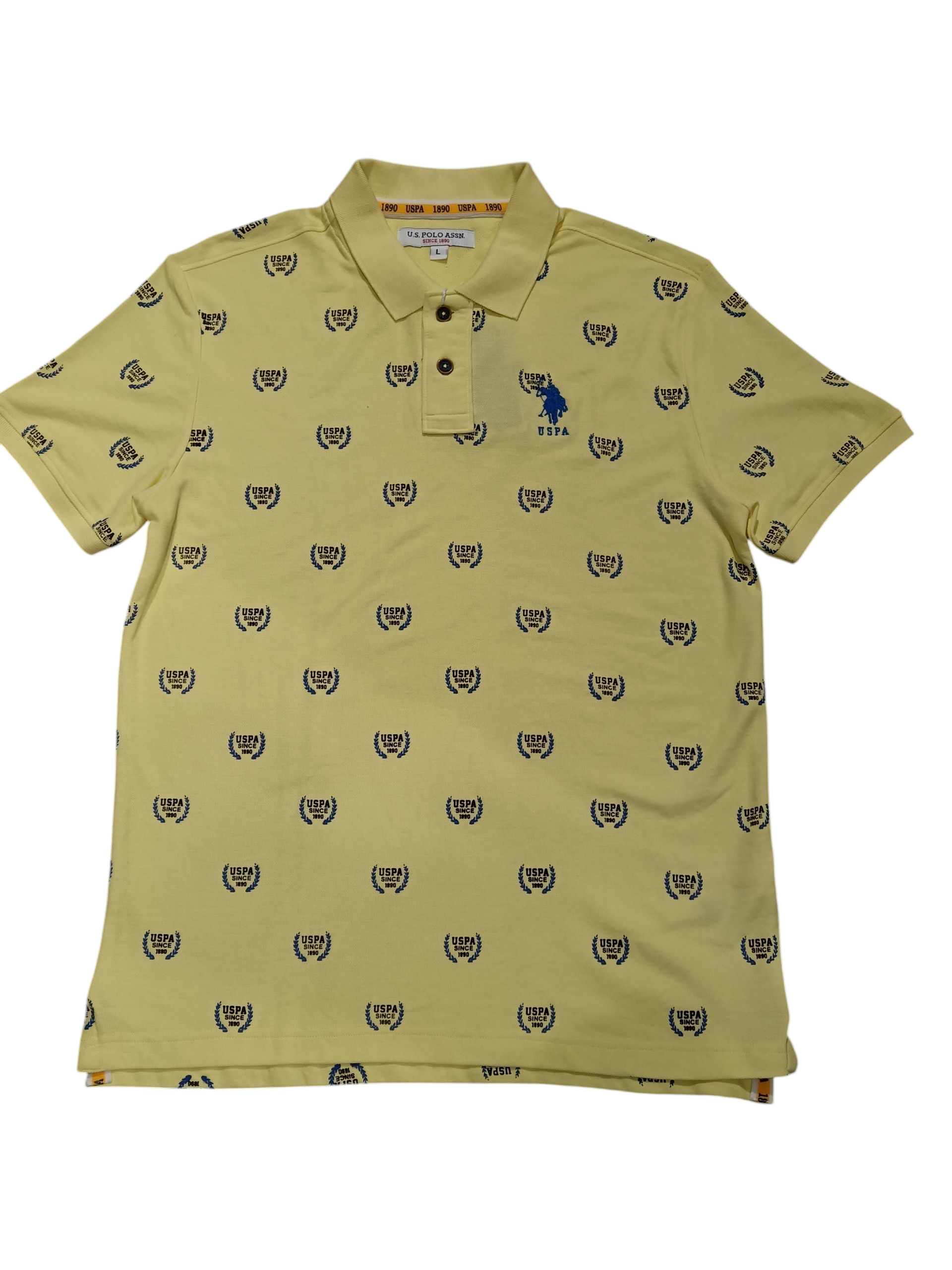 U. S.POLO ASSN SINCE1890 LIME YELLOW T-SHIRT