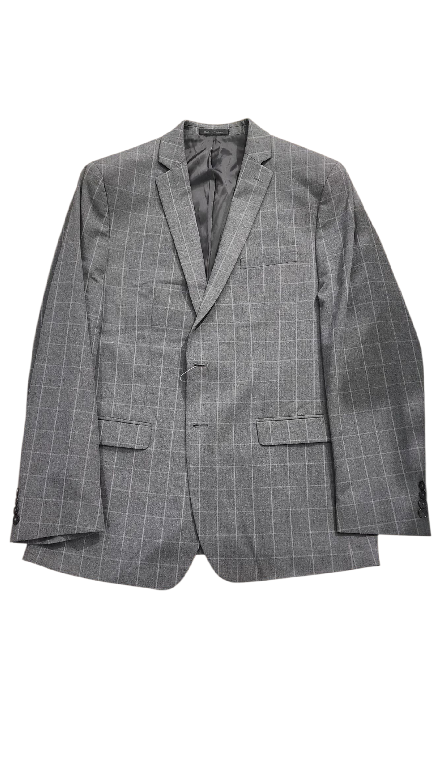 Van Heusen Grey Checkered Blazer Jacket