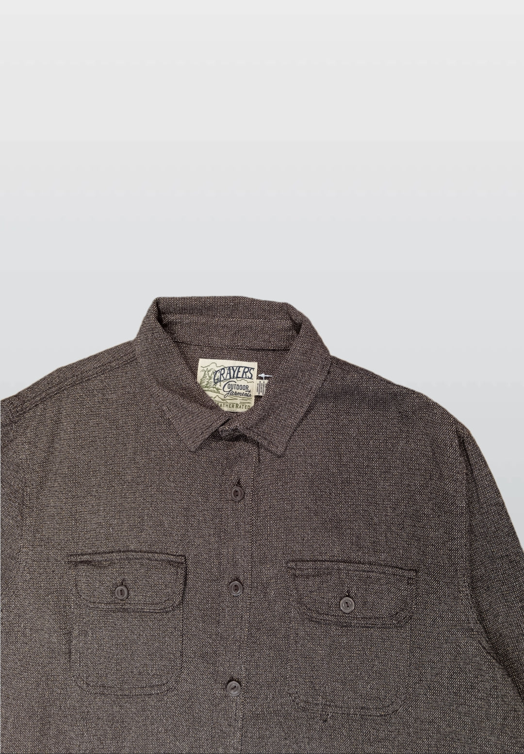 Grayers Outdoors Men’s Brown Shirt Jacket – Durable Casual Outerwear