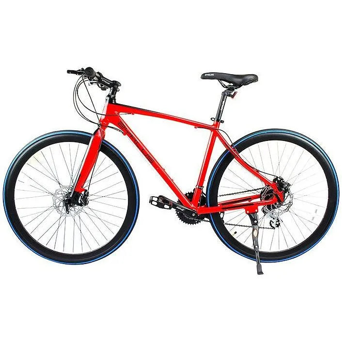 Zyklus Hybrid Bike- 700c-Red / Black / M