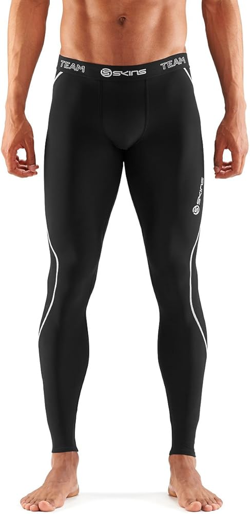 SKINS Men's Dynamic Team Thermal Long Compression Tights Black