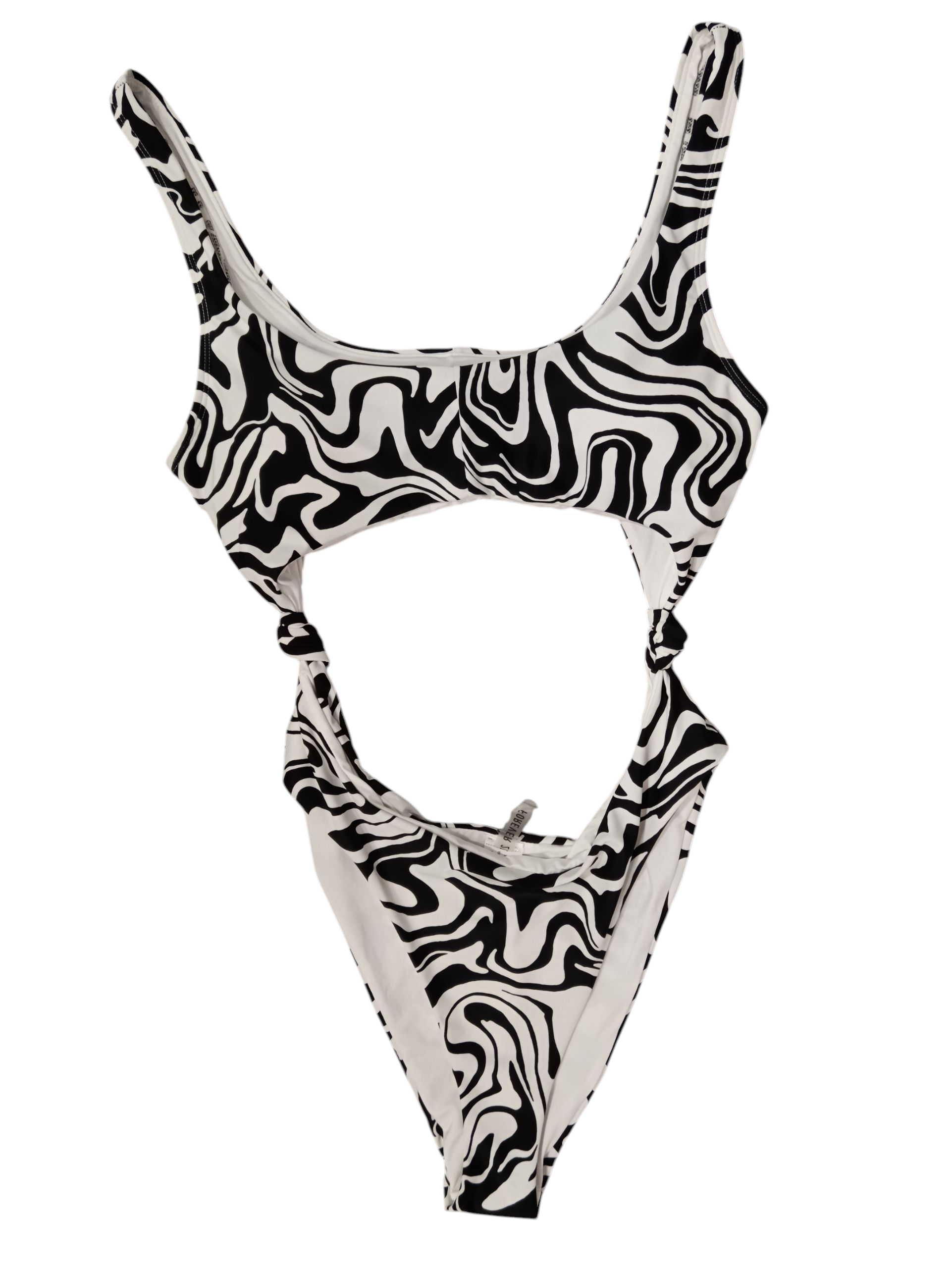 FOREVER21 Women's swimwear black and white