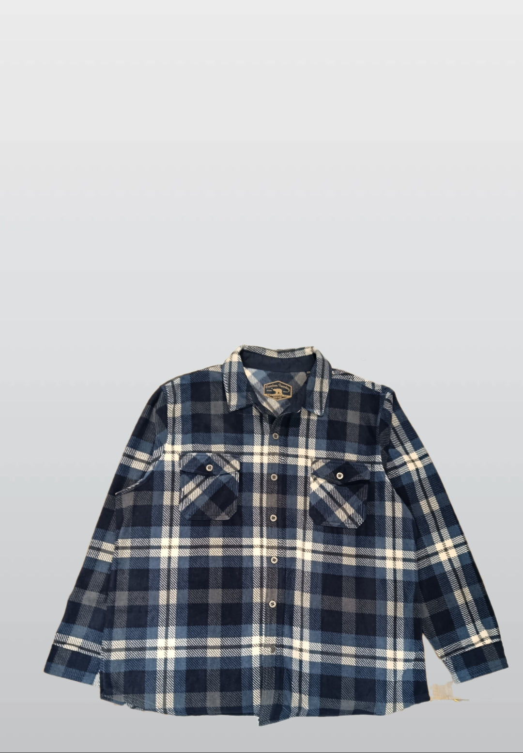 Freedom Foundry Men’s Navy Flannel Shirt – Classic Casual Shirt