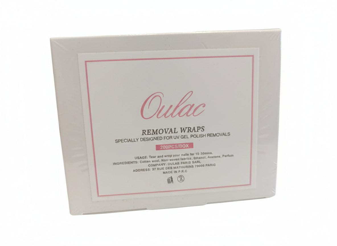 Oulac removel wraps specially designed for UV GEL polish removals 200PCS/BOX