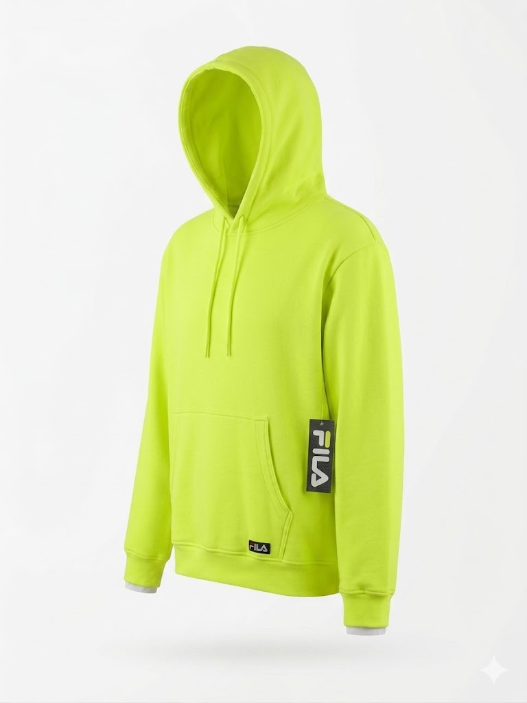 FILA Hi Vis Pullover Hoodie 'Electric Lime' - (FMJ1229-740)