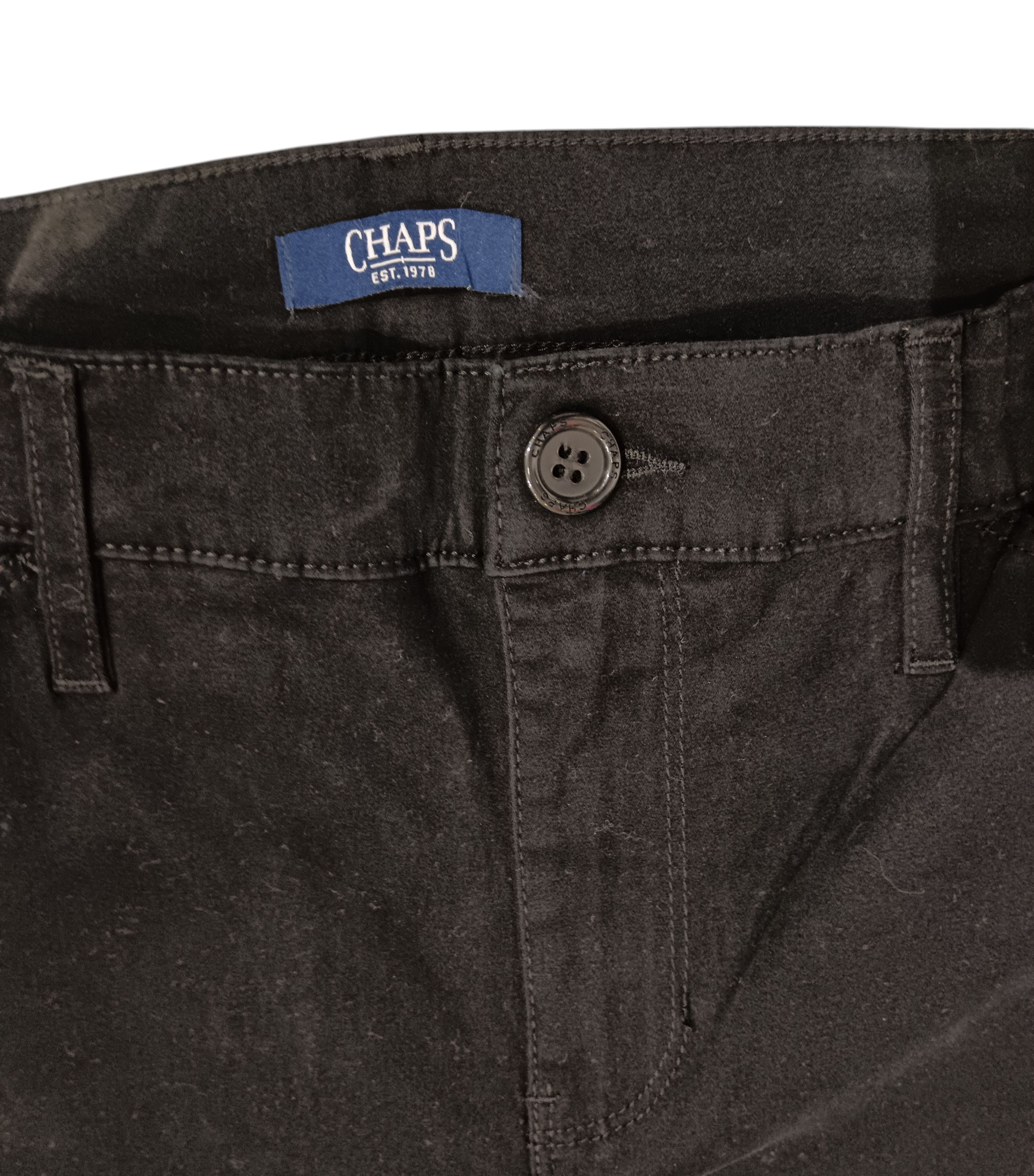 المقاس 28 - بنطلون تشابس للسيدات باللون الأسود الكاكي من ذا سبيريتد تراديشن بسحاب YKK