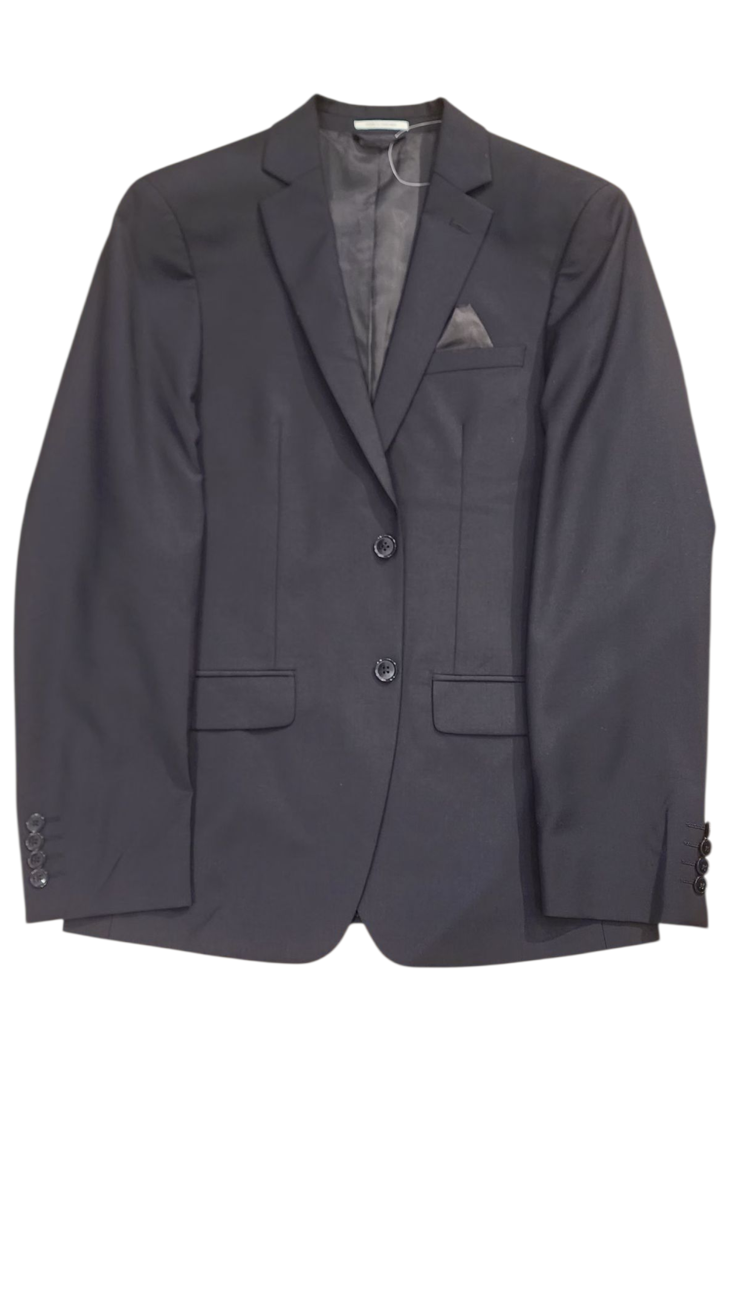 Bar III Black Blazer Jacket with Pocket Square