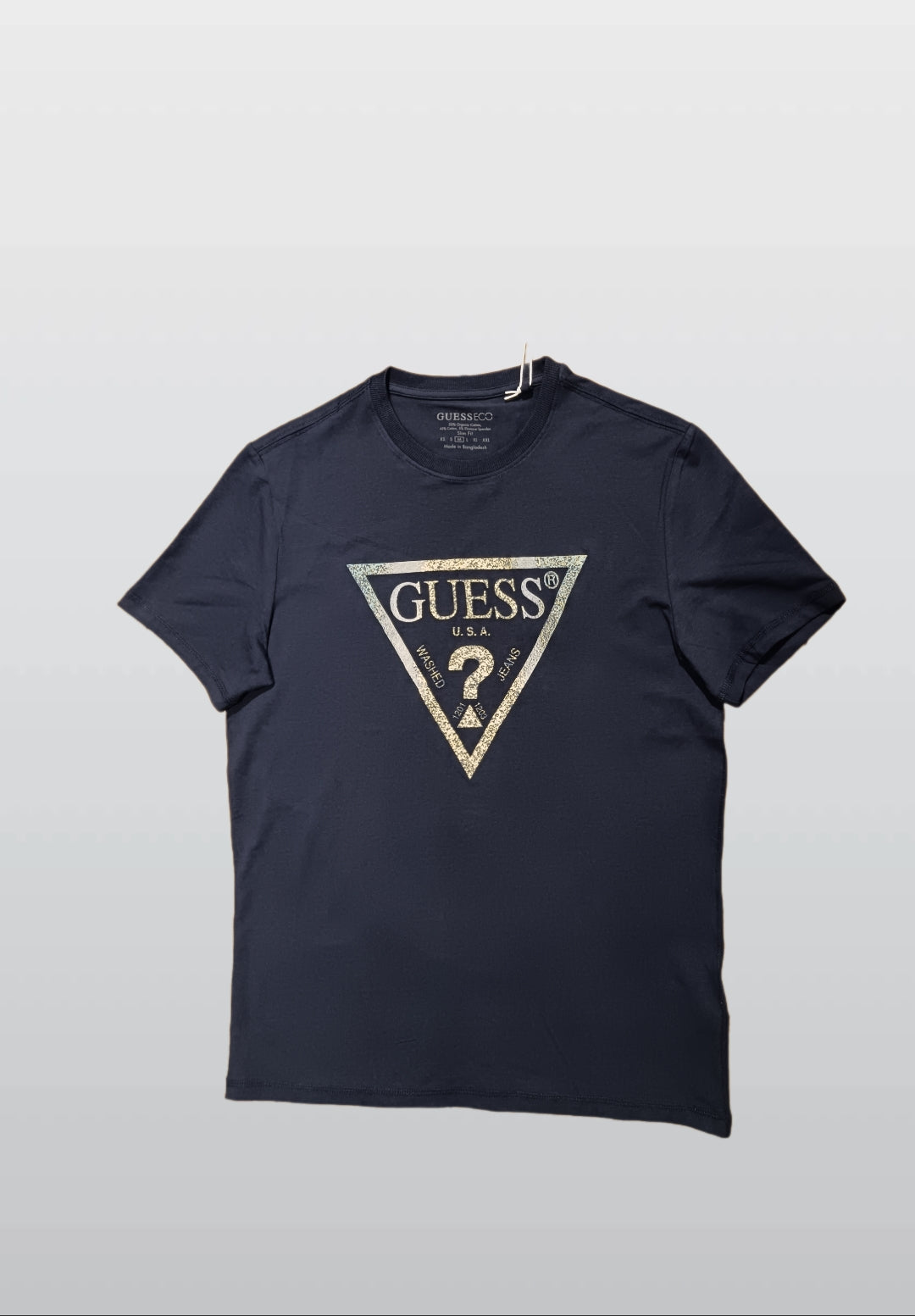 Guess Eco Men’s Navy Blue Cotton T-Shirt