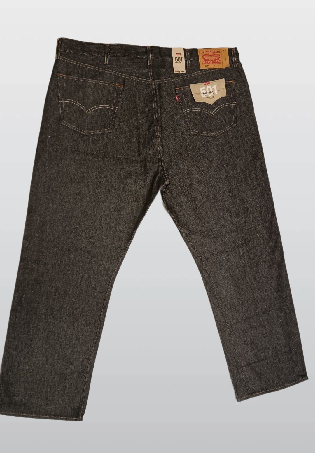 LEVI STRAUSS & CO 501 GRAY JEANS STRAIGHT LEG M4