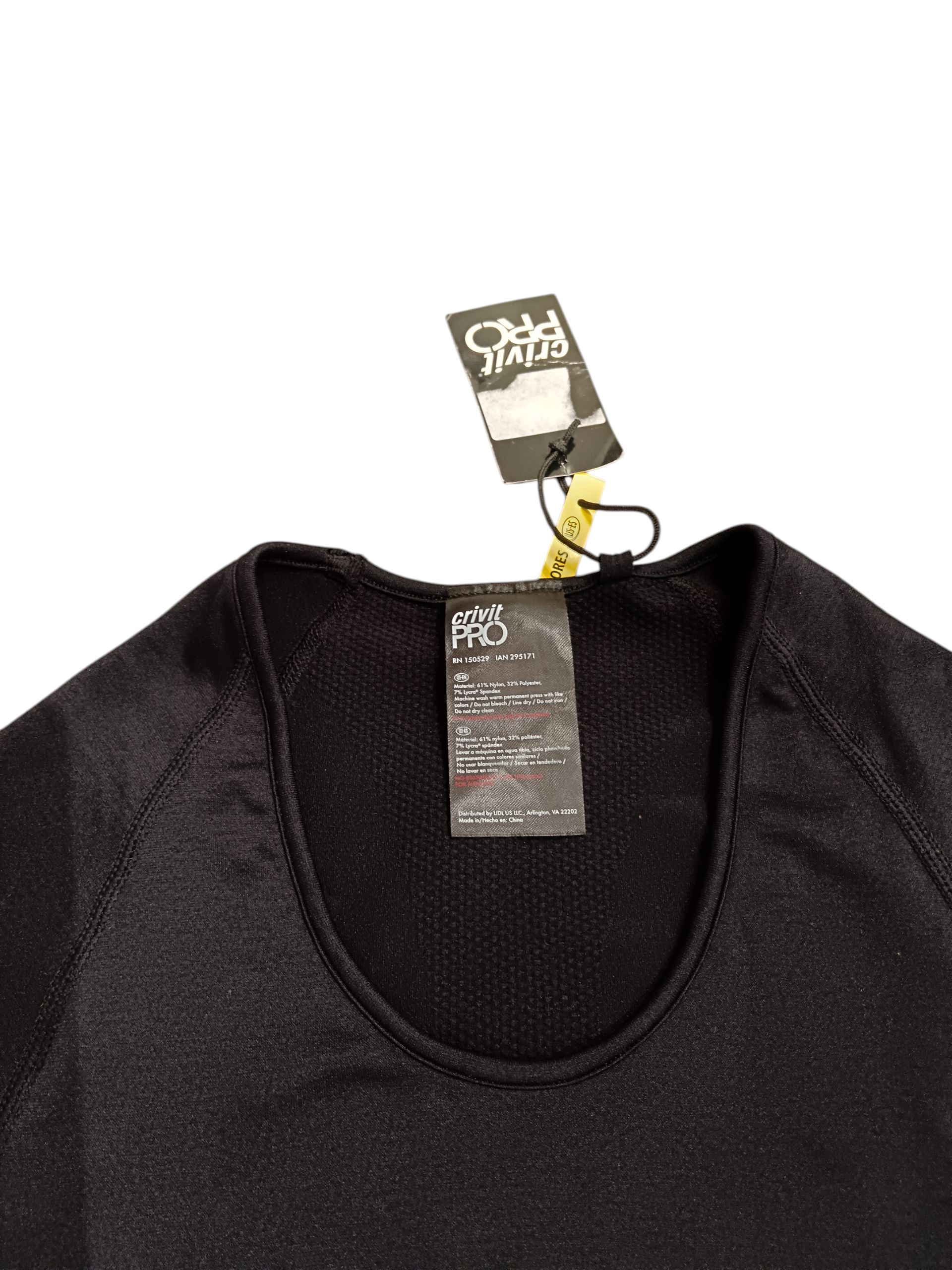 Crivit pro Half sleeve T-shirt the color is black