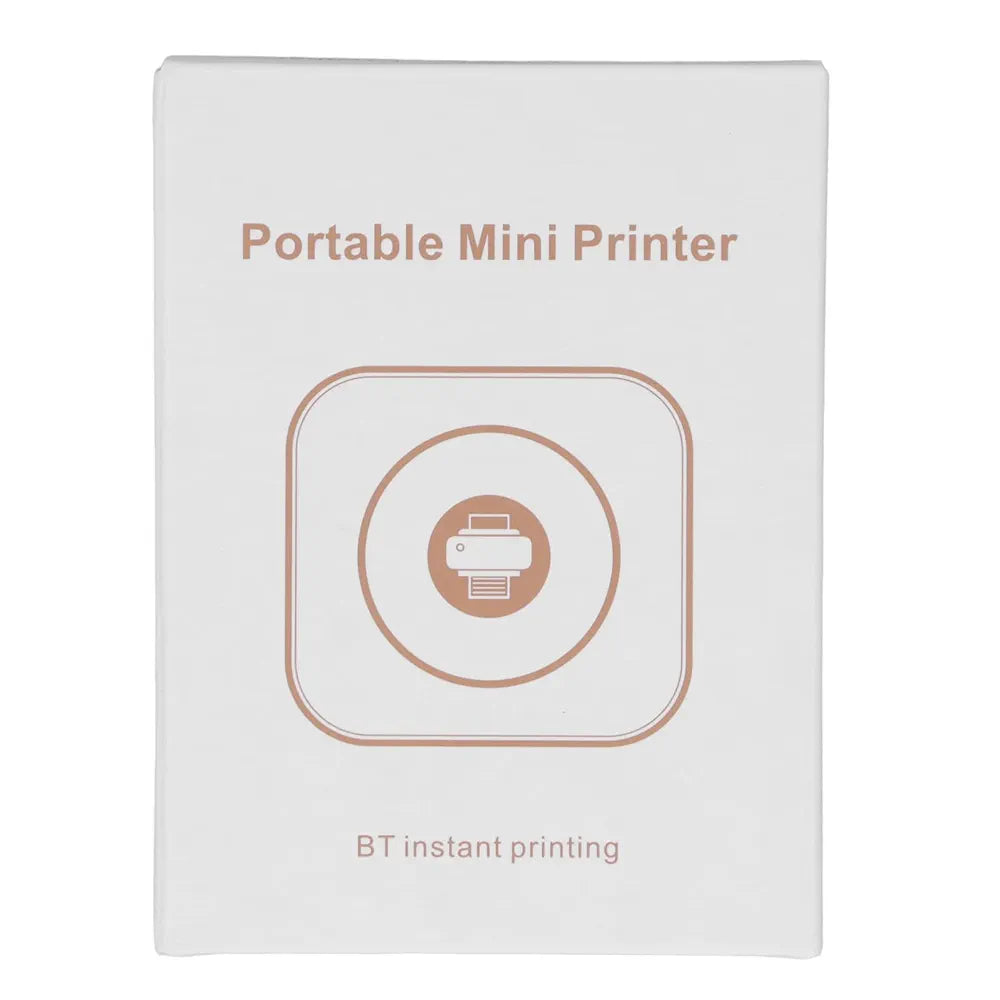 Photo Printer, Small Transparent Printer with Slide-Open Cover for Office