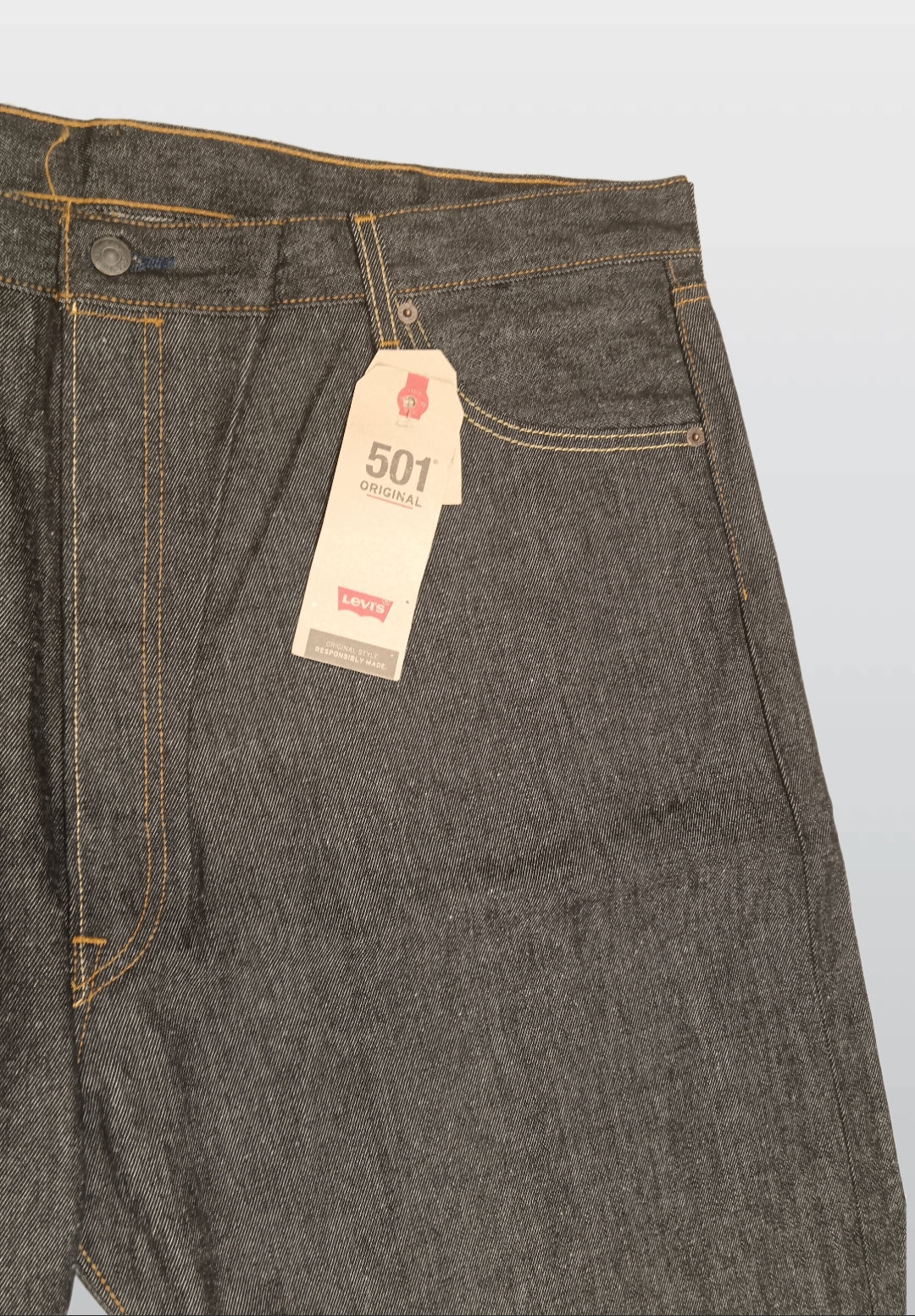 LEVI STRAUSS & CO 501 GRAY JEANS STRAIGHT LEG M4