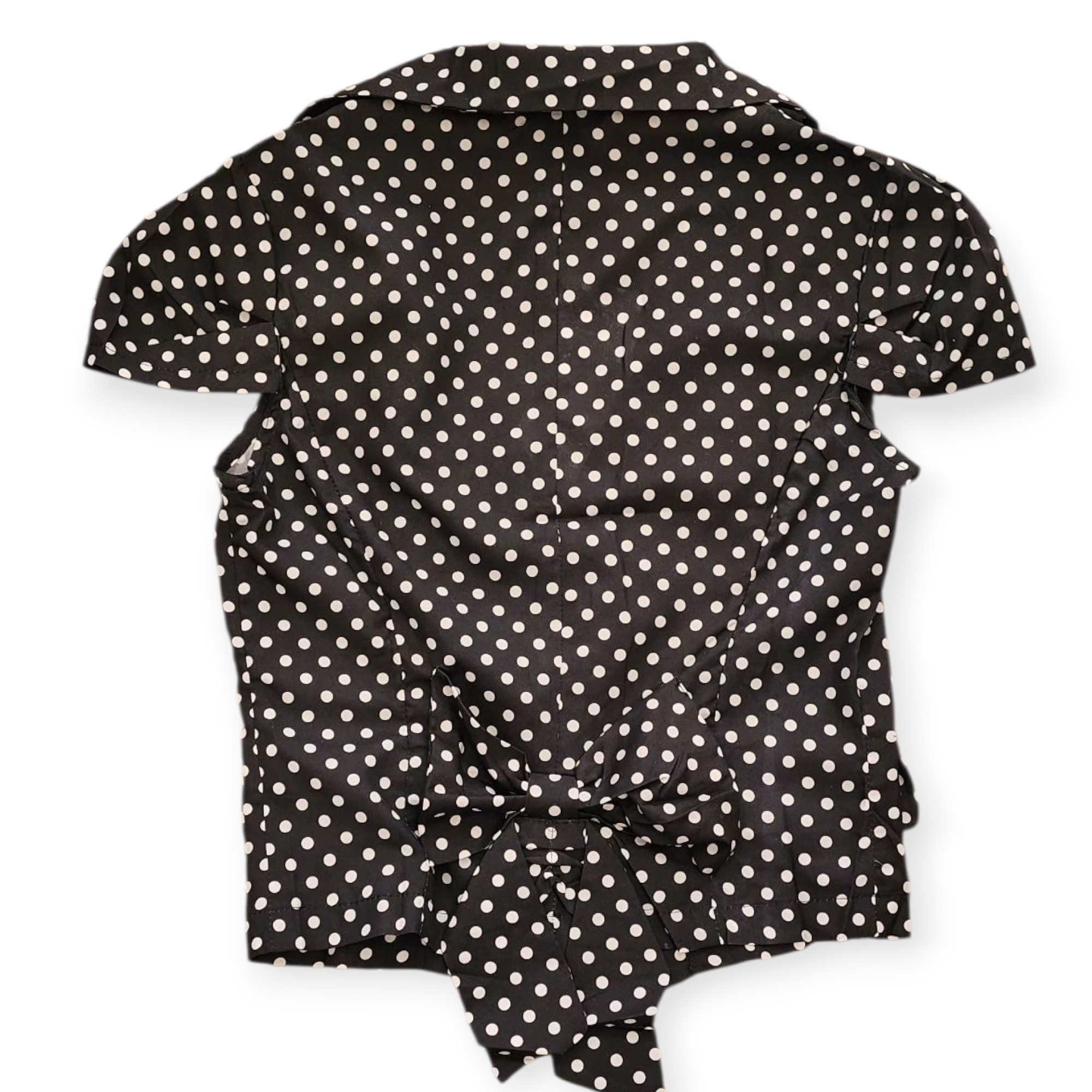JYGSBANI WOMEN'S BLACK AND WHITE DOTTED TOP