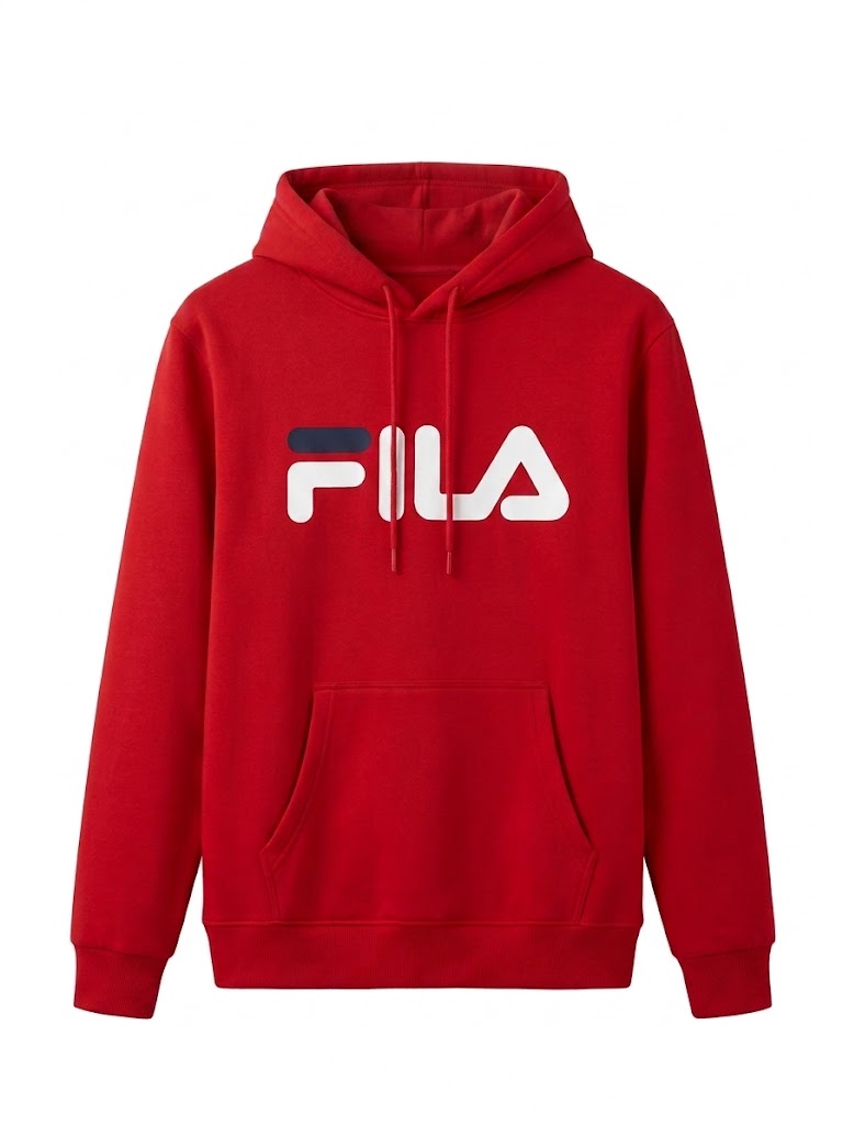 Fila Classic Logo Hoodie Men's 'Sport Red' - (FM831798-630)
