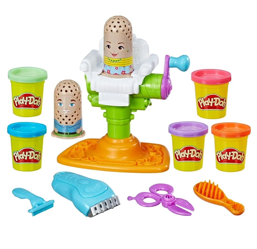 Play-Doh Buzz ''n Cut Fuzzy Pumper Barber Shop Toy with Electric Buzzer (2oz)
