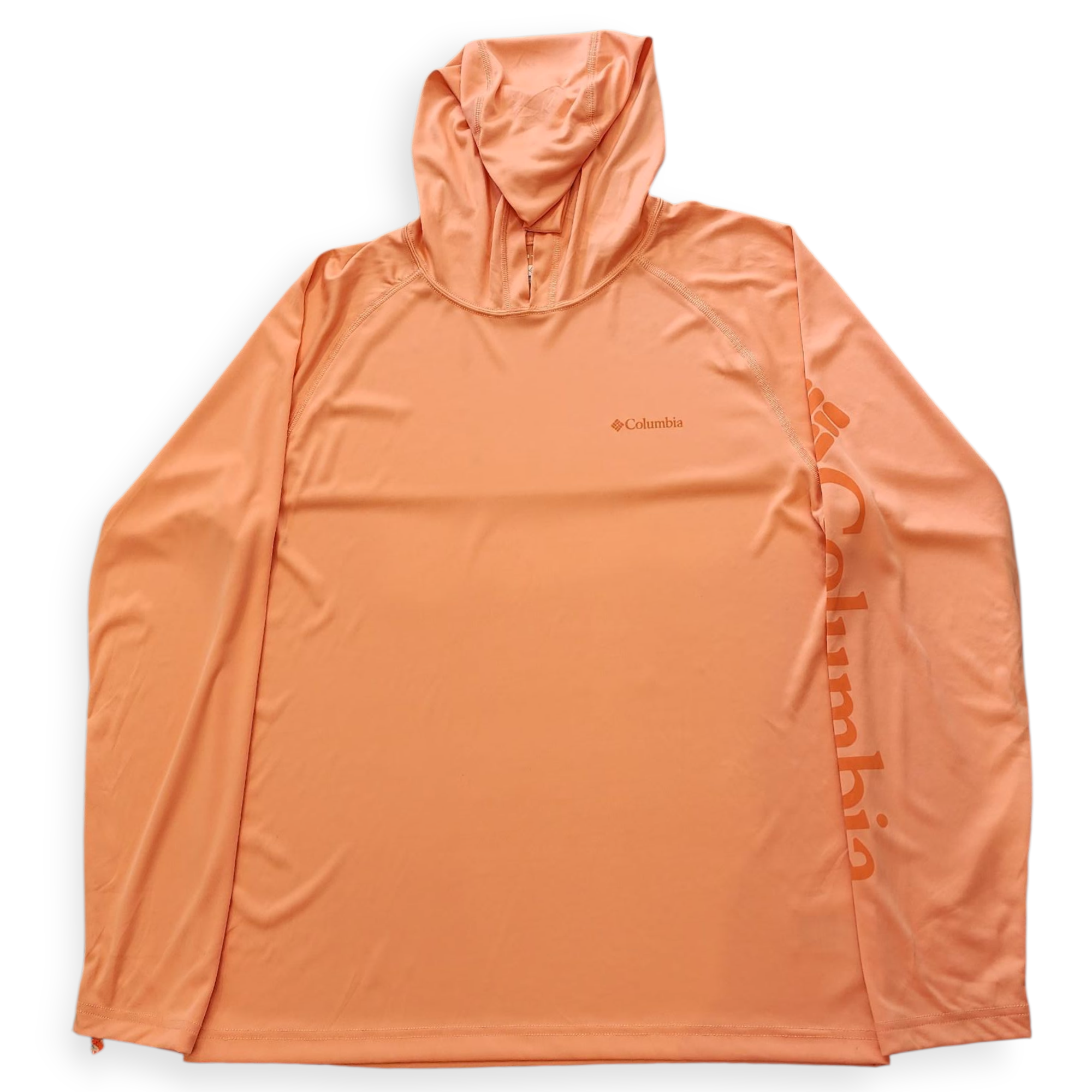 COLUMBIA WOMEN'S OMNI-SHADE PEACH FULL SLEEVE SWEATER WITH HOOD
