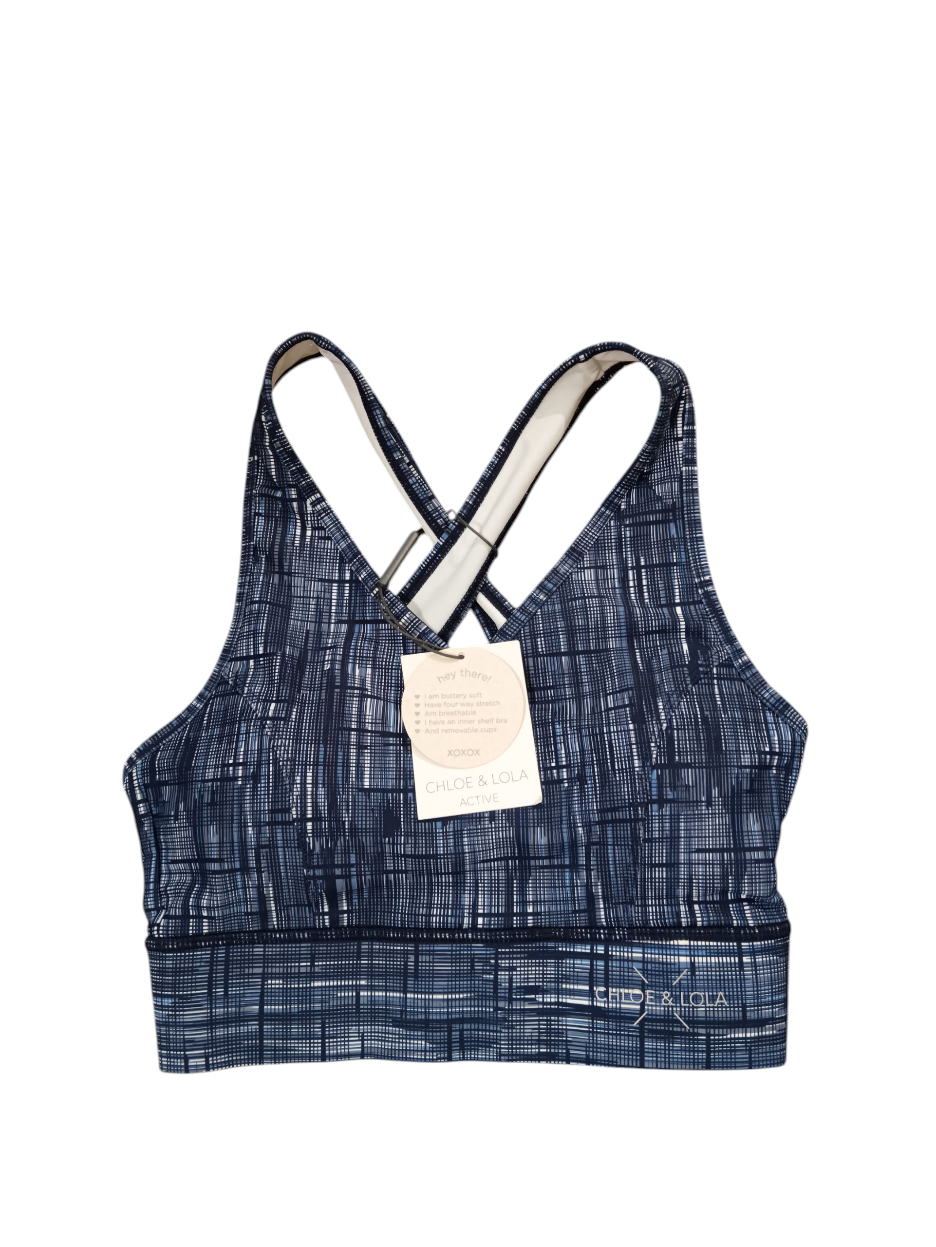 CHLOE LOLA Women's bra solid blue