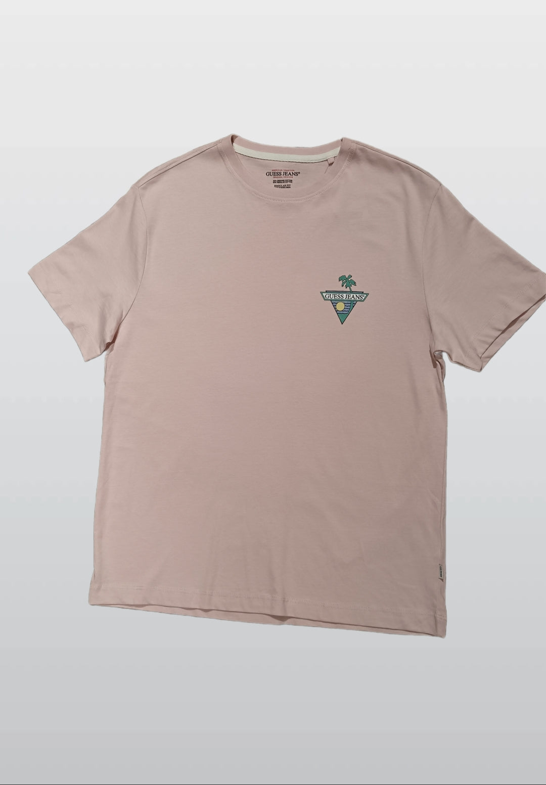Guess Jeans Men’s Pink Cotton T-Shirt