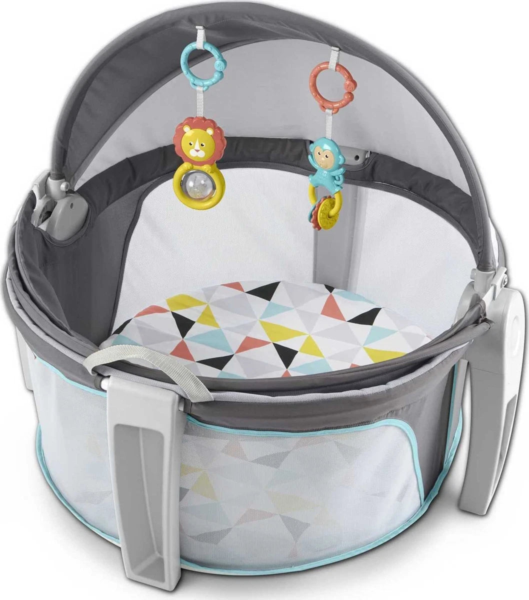 Fisher-Price Portable Bassinet On-The-Go Baby Dome, Travel Play Space with