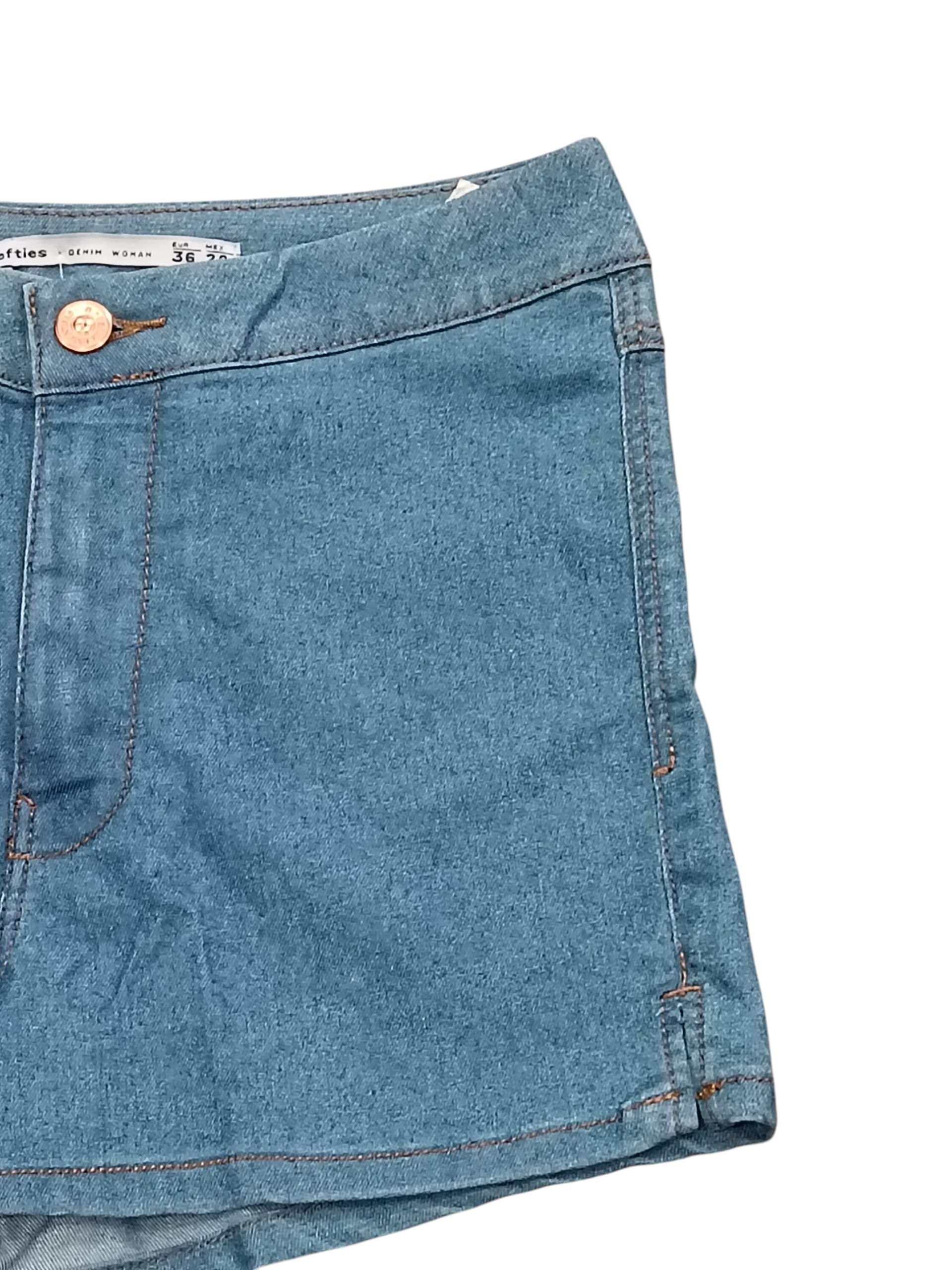 lefties denim woman Women's Jeans Shorts Blue