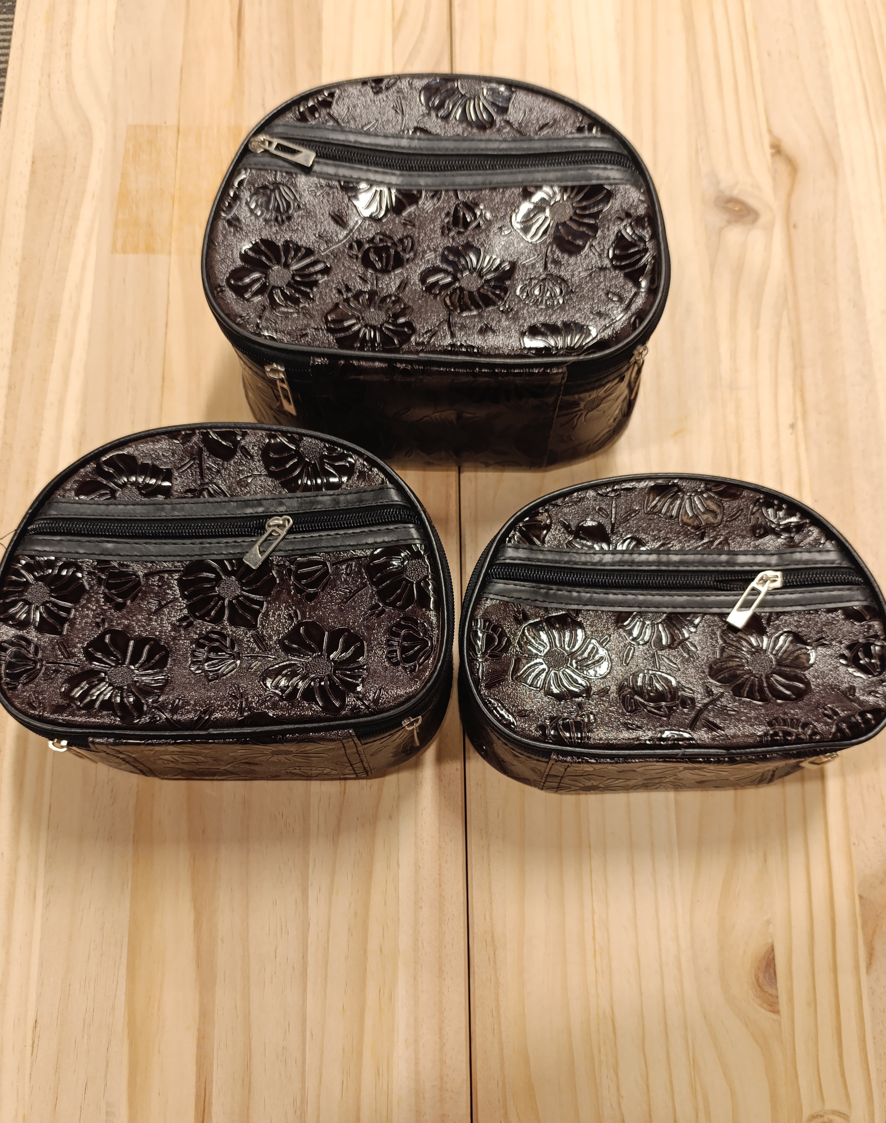Makeup bag 3 Set for women / Purple