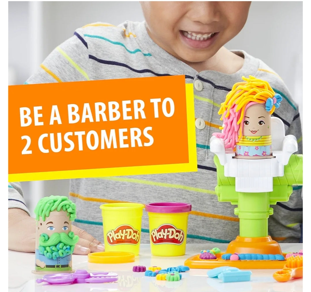 Play-Doh Buzz ''n Cut Fuzzy Pumper Barber Shop Toy with Electric Buzzer (2oz)
