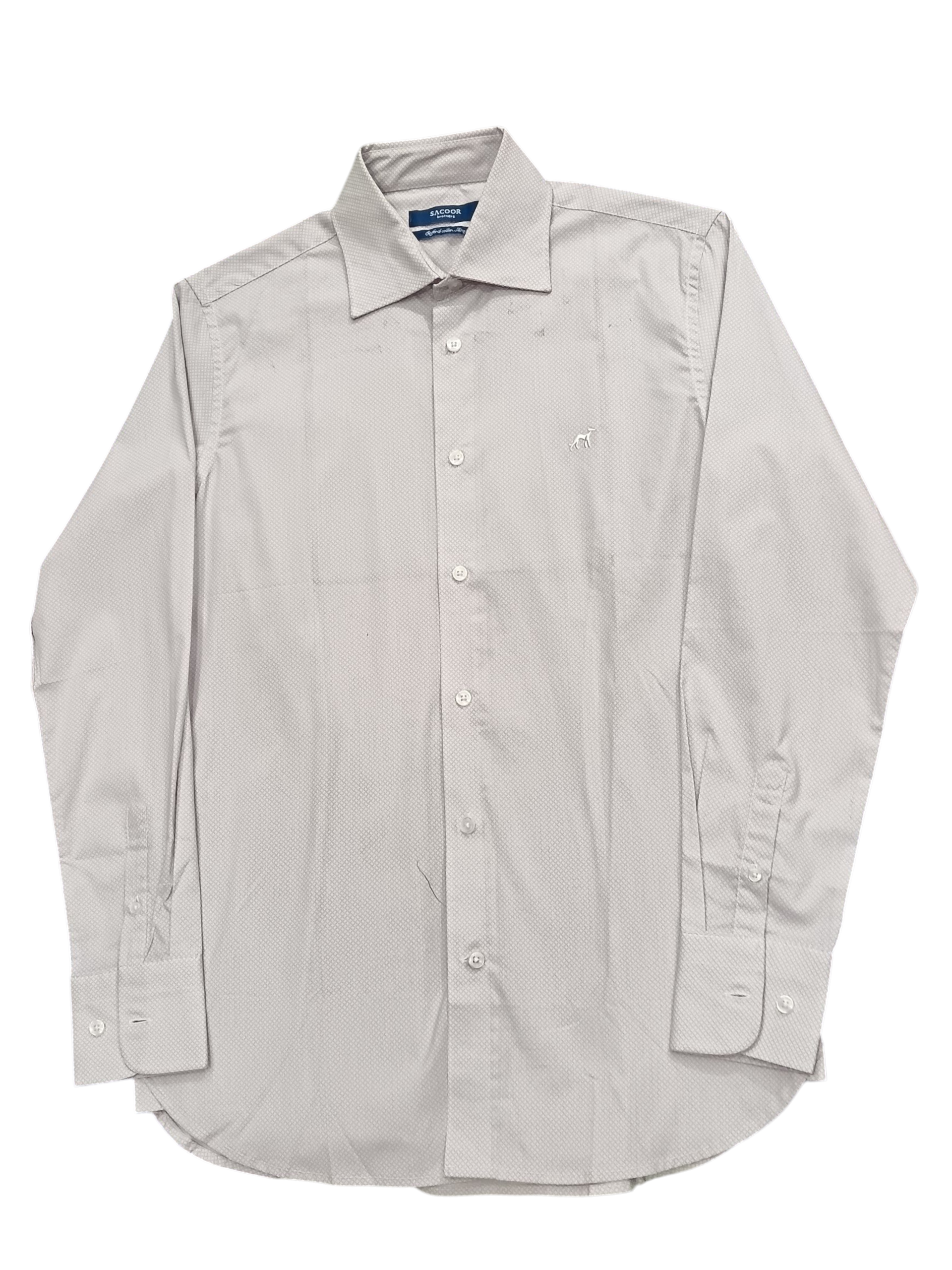 SACOOR BROTHERS Men's shirt long sleeve light purple color