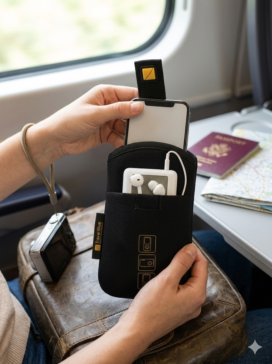Travel Blue Mobile Pod Phone Case Black