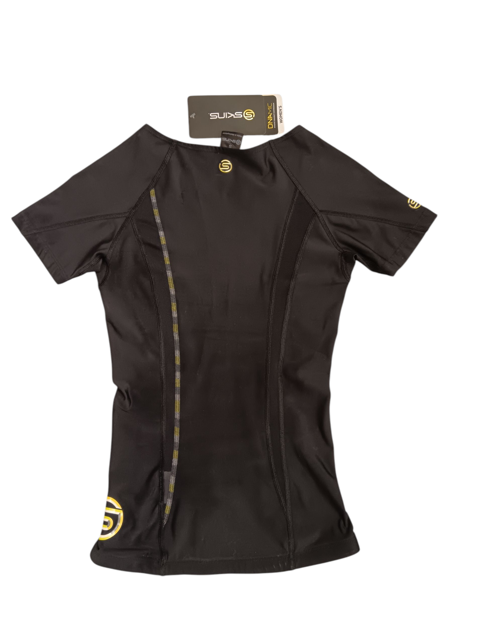 Skins Half sleeve T-shirt the color is black