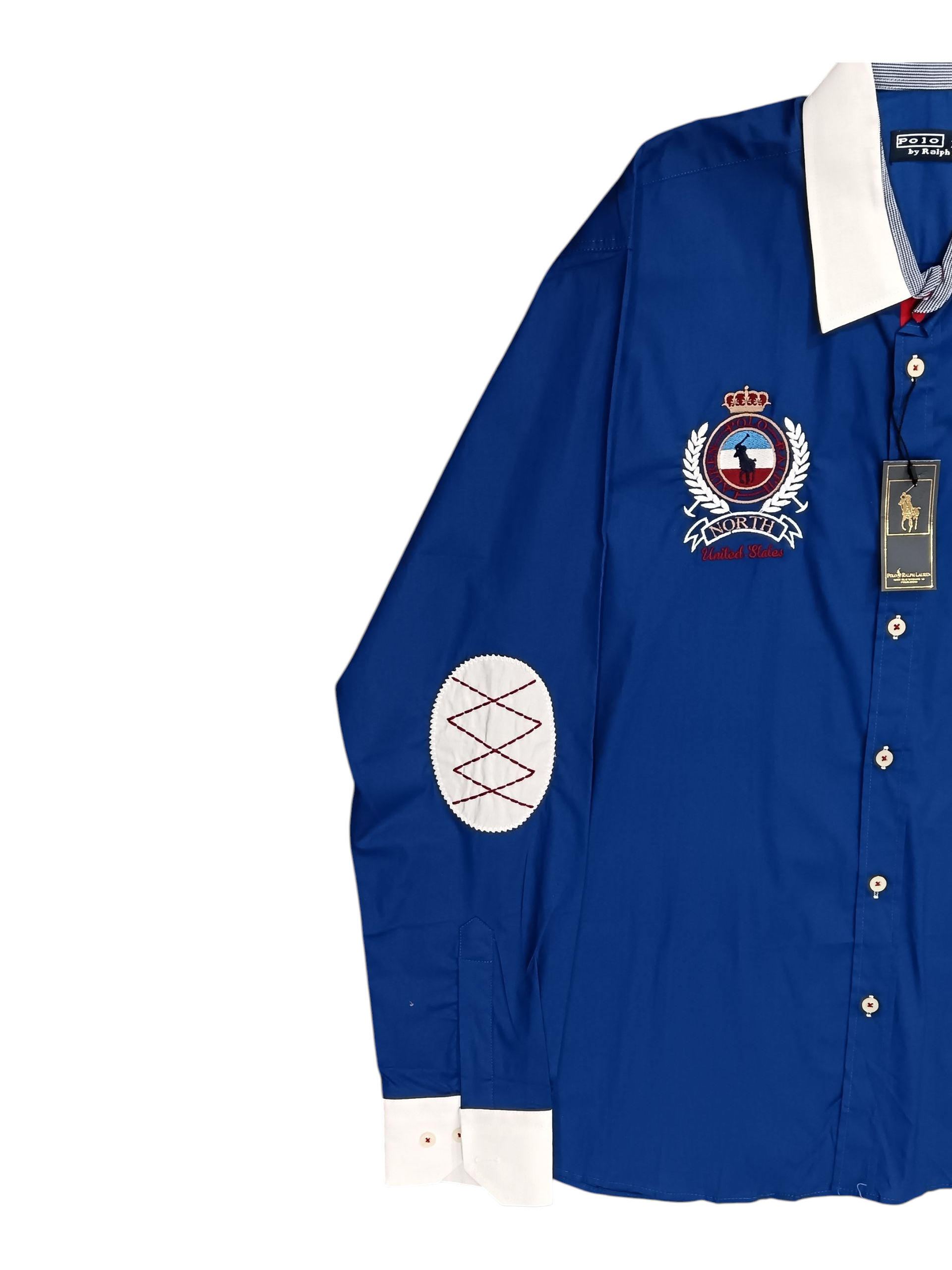 Polo by Ralph Lauren Men's shirt long sleeve solid blue color